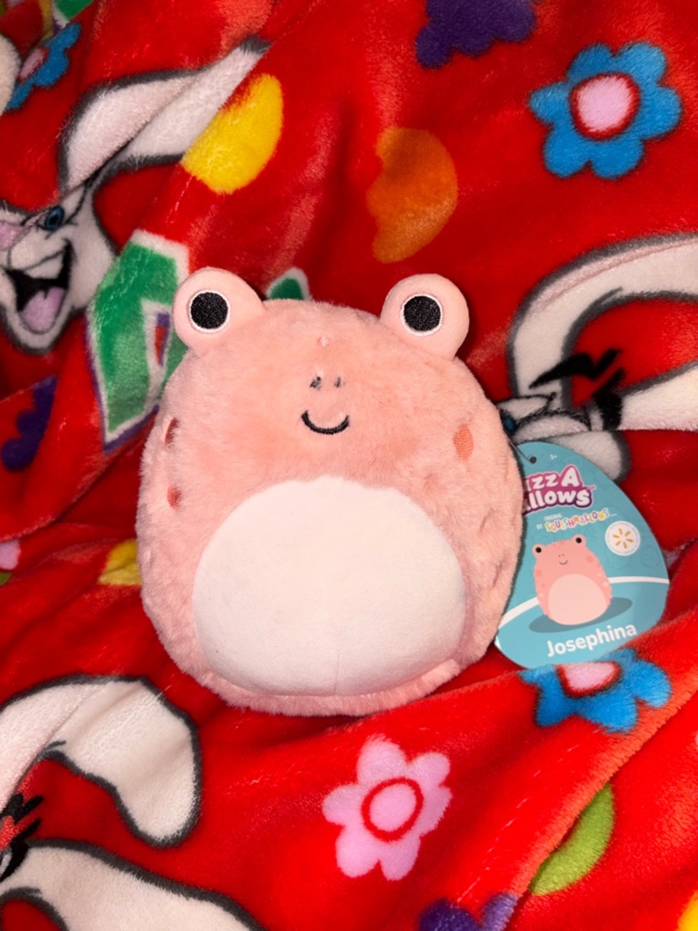 Josephina 5 inch peach toad frog fuzzamallow squishmallow NEW QUICK SHIP